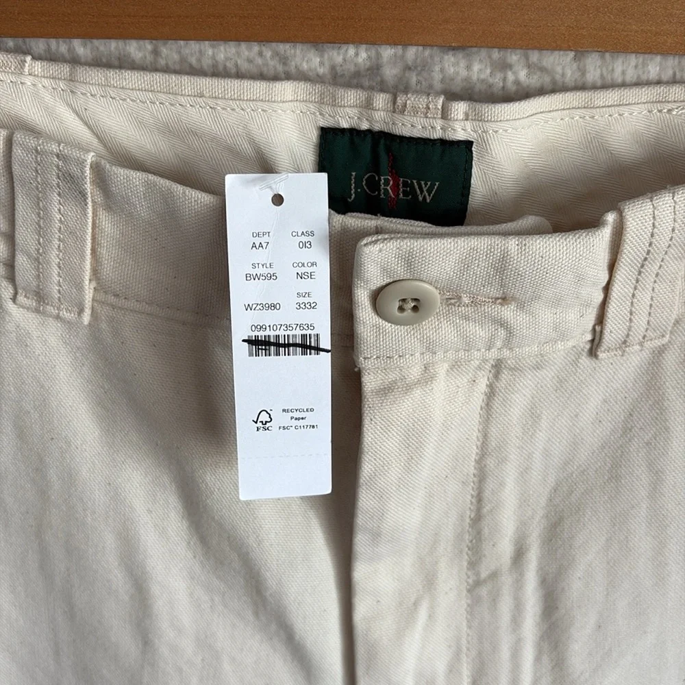 J. Crew Cream Chino Pants